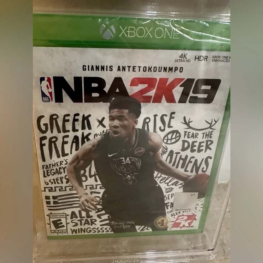 NBA 2K19 (Xbox One, 2018) New Factory Sealed WATA Graded Seal A - Box 9.4 USA